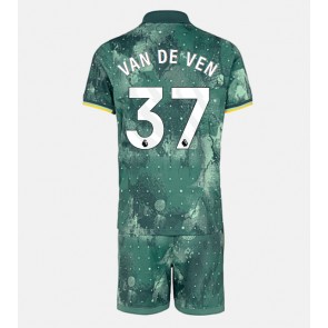 Tottenham Hotspur Micky van de Ven #37 Dětské Alternativní dres komplet 2024-25 Krátký Rukáv (+ trenýrky)